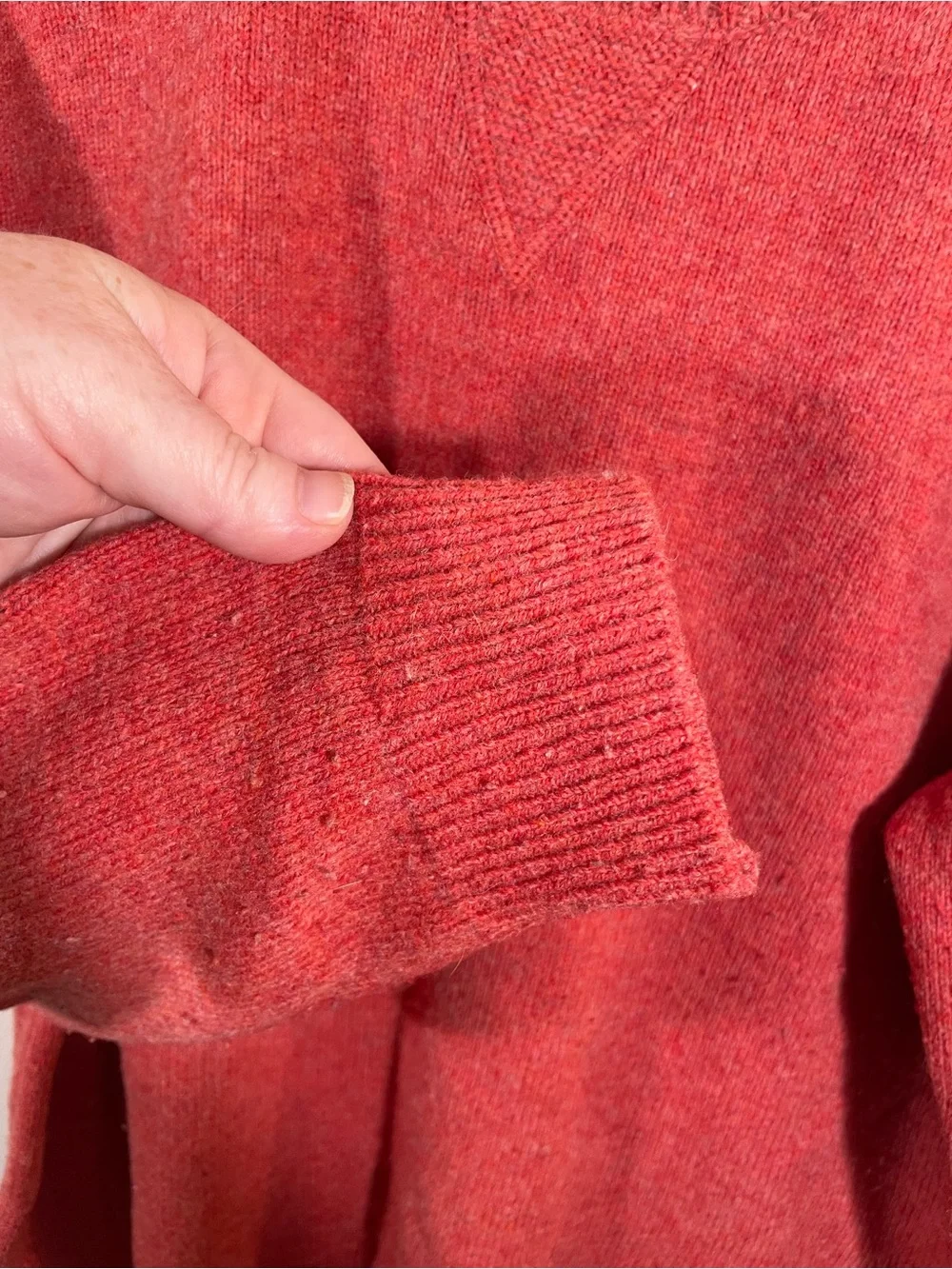 Pendleton wool crew neck sweater elbow patches L